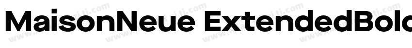 MaisonNeue ExtendedBold字体转换